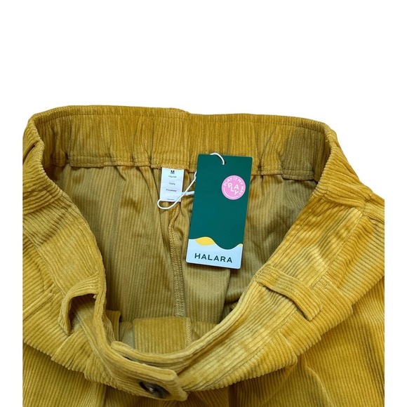 Halara Mid Rise Button Zipper Side Pocket Corduroy Casual Pants - Picture 13 of 13